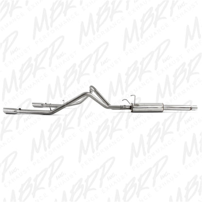 MBRP Armor Plus Series Cat Back Exhaust System for 2003 Dodge Ram 1500 with 5.7L Hemi - Dual Split Rear Exit