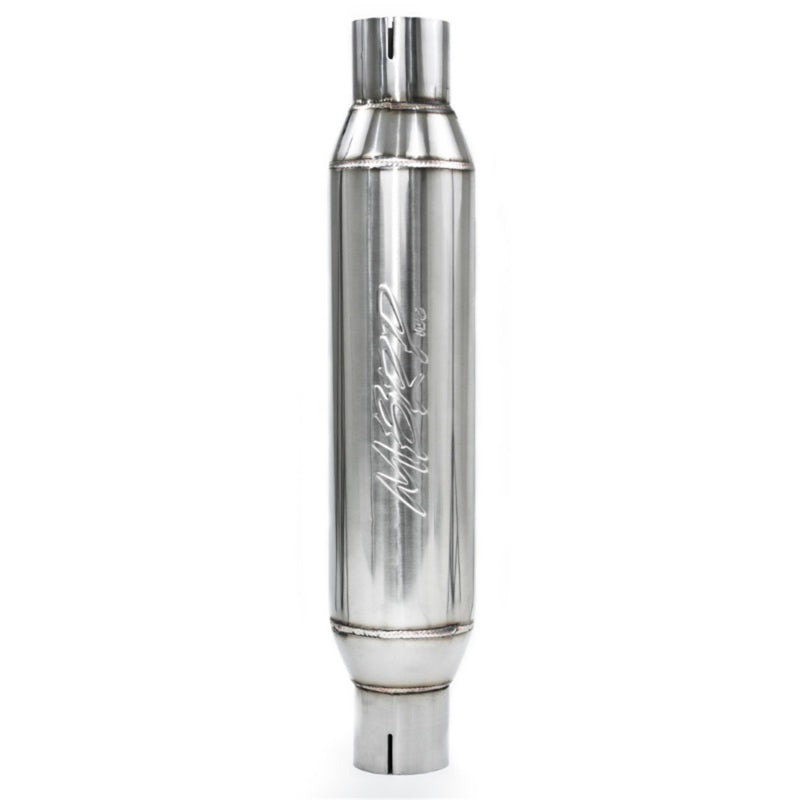 MBRP Universal Resonator Muffler with 2.5-inch Inlet/Outlet - 16-inch Body, 20-inch Overall - T304 Stainless Steel