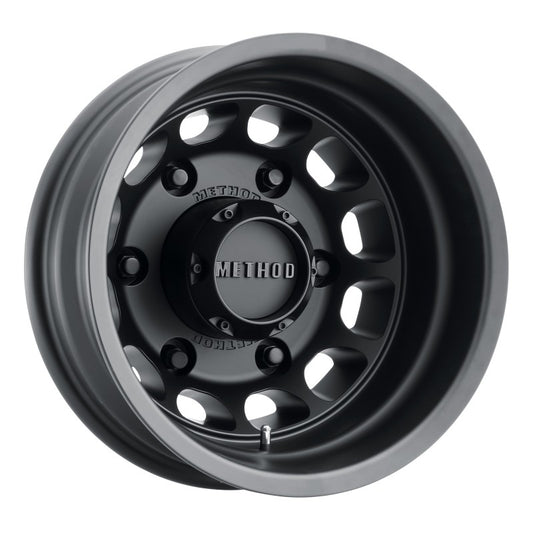 Method MR901 16x6 Black Dually Wheel with 6x180 Bolt Pattern and -24 Offset