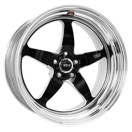 Weld S71 20x9 Inch Black Modular Wheel with 5x115mm Bolt Pattern and High Pad Design