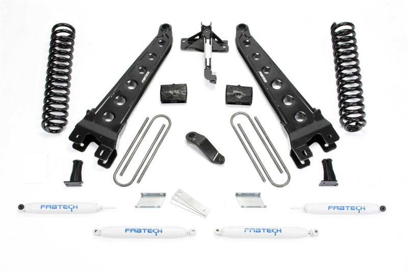 Fabtech K2335 6-Inch Radius Arm Lift System for Ford F450 and F550 with Coils and Performance Shocks