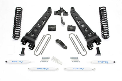 Fabtech K2335 6-Inch Radius Arm Lift System for Ford F450 and F550 with Coils and Performance Shocks