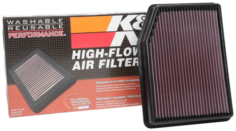 K&N Engineering 33-5083 High-Flow Reusable Air Filter for 2019 Chevrolet Silverado 1500 V8-5.3L