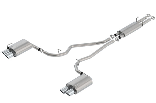 Borla S-Type 2.25-inch Cat-Back Exhaust System for Ford Explorer ST, Explorer Platinum, & Lincoln Aviator with Chrome Tips