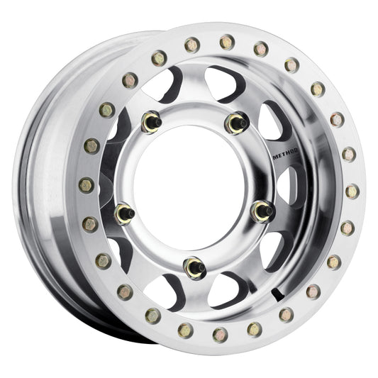 Method MR101 Buggy Beadlock Wheel 15x5.5 Inches, -20mm Offset, 5x205 Bolt Pattern, 160mm Hub Bore, Polished Finish