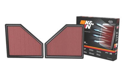 K&N Engineering 33-3171 High-Flow Replacement Air Filter for BMW M3 and M4 (2021-2023)