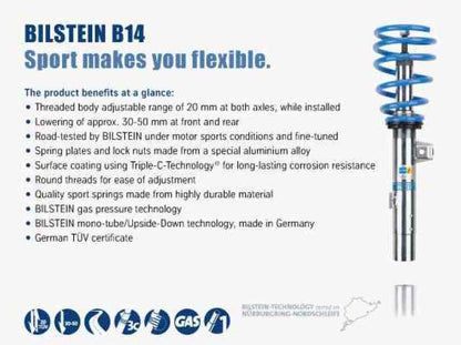 Bilstein B14 (PSS) Performance Suspension System for 2014-2015 Mazda 3 Sport/Touring