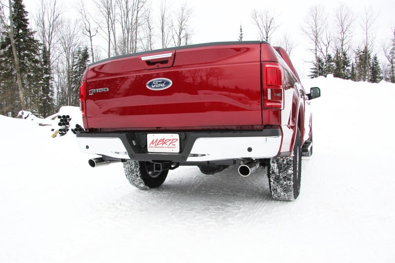 MBRP Armor Lite Series 2015-2016 Ford F-150 5.0L Dual Rear Exit Cat Back Exhaust System - Part #S5258AL