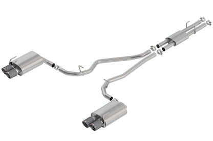 Borla ATAK Cat-Back Exhaust System for 2020-2023 Ford Explorer ST & Lincoln Aviator with Carbon Fiber Tips