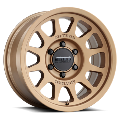 Method MR703 17x8.5 Inch Bronze Bead Grip Wheel with +25mm Offset and 6x135 Bolt Pattern
