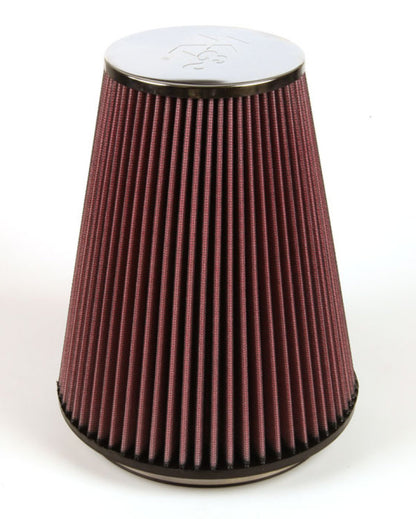 K&N Engineering Universal Chrome Air Filter – 6 inch Flanged, 7.5 inch Base, 4.5 inch Top, 9 inch Height