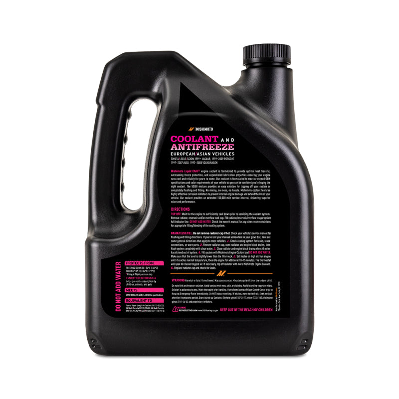 Mishimoto Liquid Chill EG Coolant for European and Asian Vehicles – Pink/Red – Part Number MMRA-LC-EG-PK