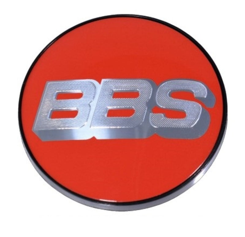 BBS Center Cap 70.6mm Red and Silver (5-Tab) - Automotive Wheel Accessory