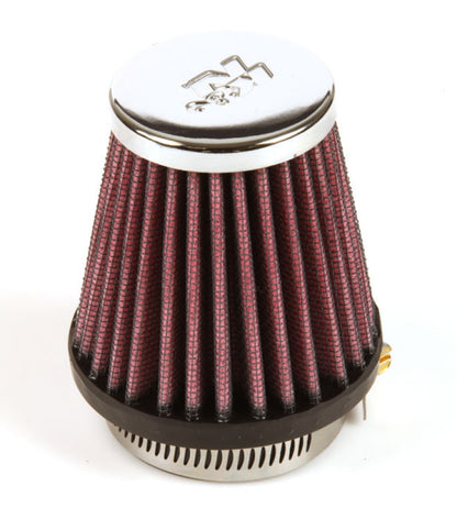 K&N Engineering RC-1060 Universal Chrome Air Filter – 1 15/16 inch Flanged Opening, Reusable and Washable