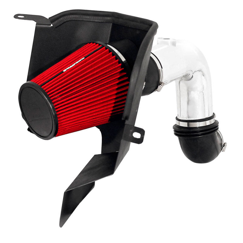 Spectre 03-07 Dodge Ram 5.9L Diesel Air Intake Kit with Red Reusable Filter and Polished Aluminum Tubing