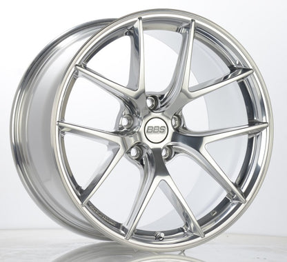 BBS CI-R 19x9 Inch 5x120 Bolt Pattern Polished Wheel with ET44 Offset and 82mm Hub Bore
