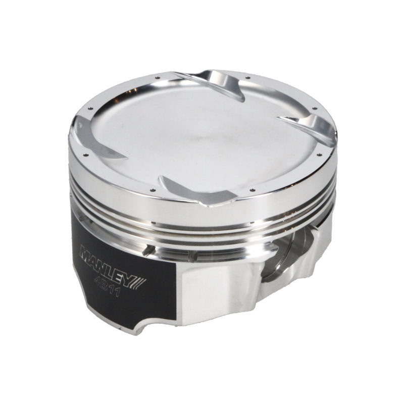 Manley Performance Mitsubishi 4B11T 86.5mm Turbo Tuff Series Piston Set with Rings - Part Number 624205CE-4
