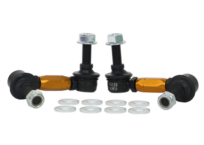 Whiteline KLC110 Adjustable Front Sway Bar Link Assembly for Chevrolet Corvette, Nissan 350Z, and Infiniti G35