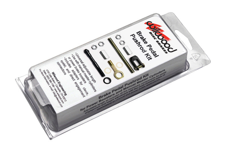 Wilwood Universal Brake Pedal Pushrod Kit Part Number 330-13914 for Custom Brake Systems