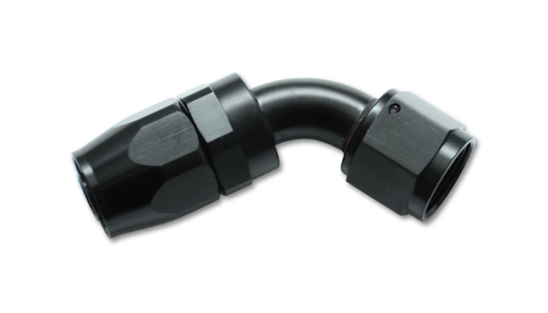 Vibrant Performance -6AN 60 Degree Elbow Hose End Fitting with Black Hard Anodized Finish