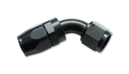Vibrant Performance -6AN 60 Degree Elbow Hose End Fitting with Black Hard Anodized Finish