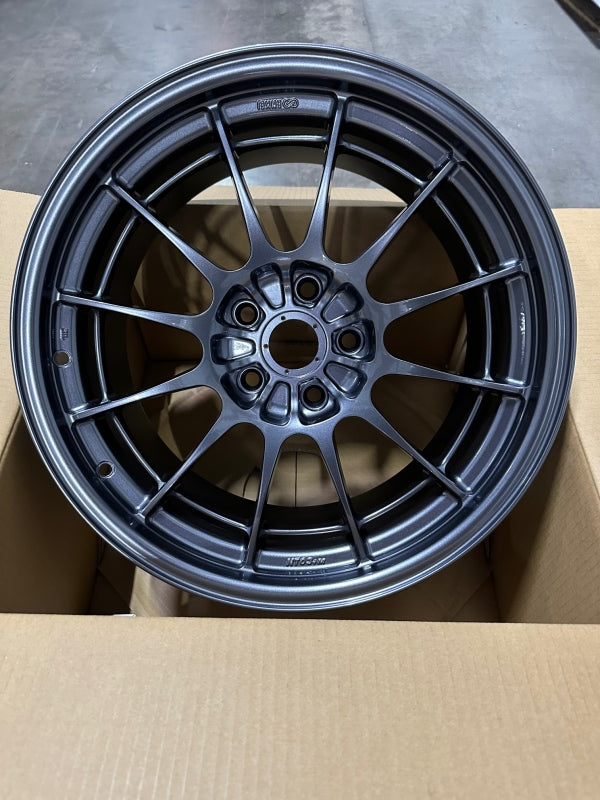 Enkei NT03+M 18x9.5 Inch Gunmetal Wheel with 5x114.3 Bolt Pattern and +27mm Offset