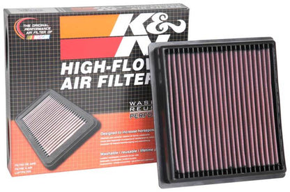K&N Engineering 33-5092 High-Flow Reusable Air Filter for 2019-2021 Subaru WRX STI 2.5L F/I