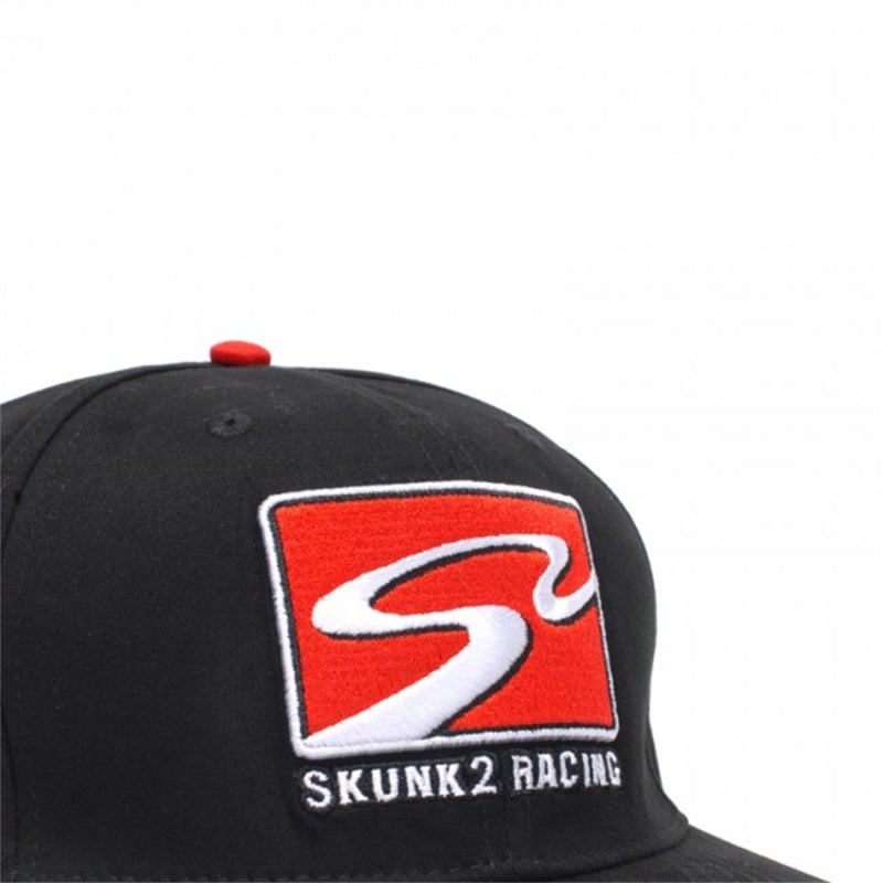 Skunk2 Racing Team Baseball Cap with Racetrack Logo - Black, Large/X-Large