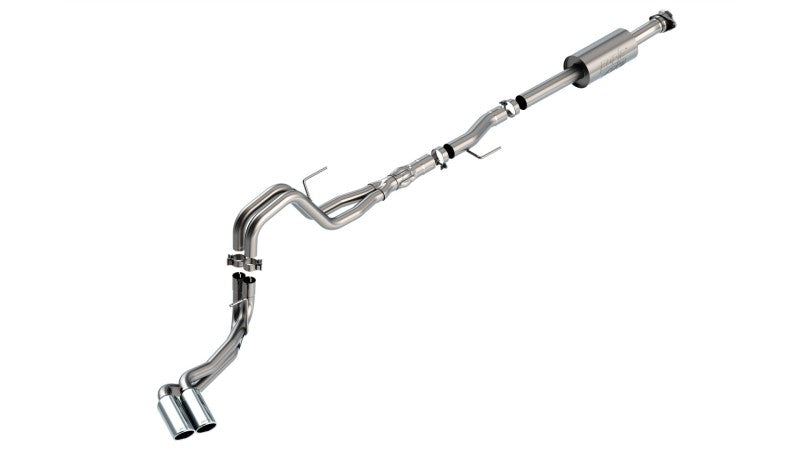 Borla F-150 2021-2025 5.0L V8 ATAK Cat-Back Exhaust System with Dual Chrome Tips