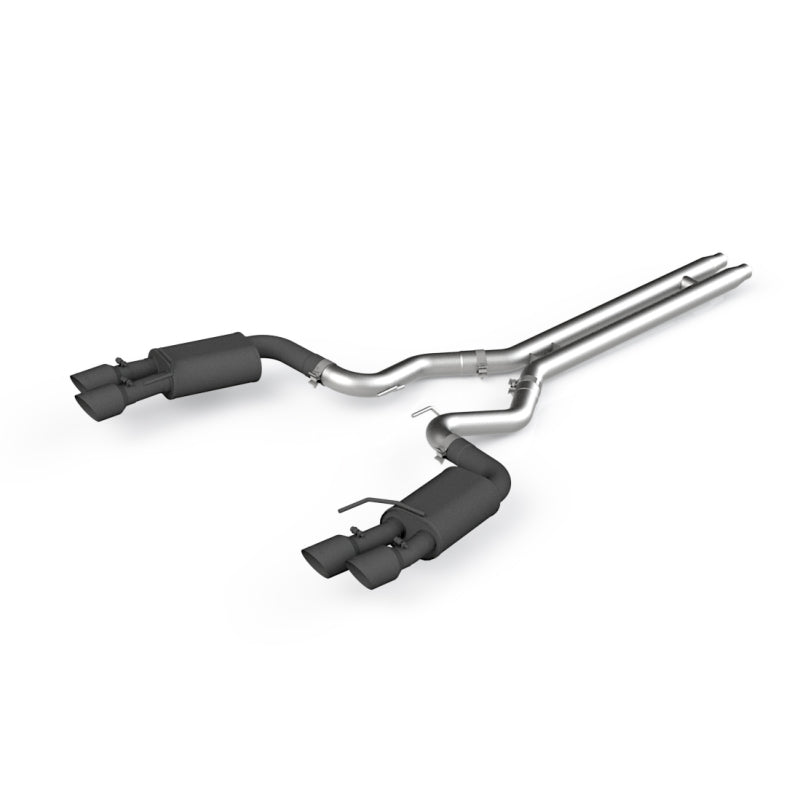 MBRP S7205BLK Armor BLK Series Cat Back Exhaust System for 2018-2022 Ford Mustang GT with Dual 4-inch Tips and Black Coated Finish