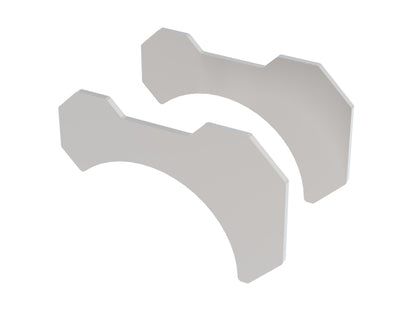 Borla Universal 2.25-inch T-304 Stainless Steel Pipe and Tube Bracket Kit (2 Pieces)