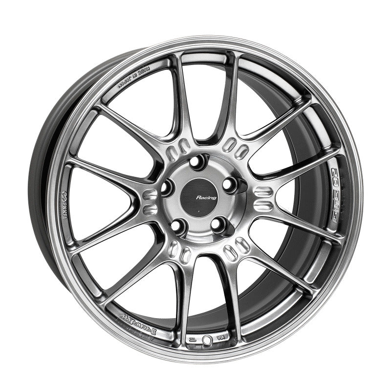 Enkei GTC02 18x9 Hyper Silver Wheel with 5x112 Bolt Pattern and +25mm Offset