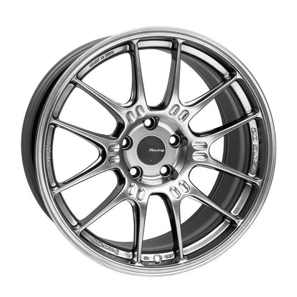 Enkei GTC02 18x9 Hyper Silver Wheel with 5x112 Bolt Pattern and +25mm Offset