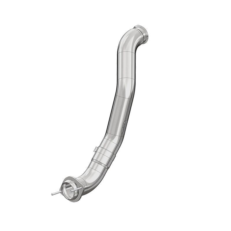 MBRP Armor Plus Smokers Turbo Down Pipe Exhaust System for Ford F-250 6.4L - 4 Inch Diameter, Angle Cut, T409 Stainless Steel