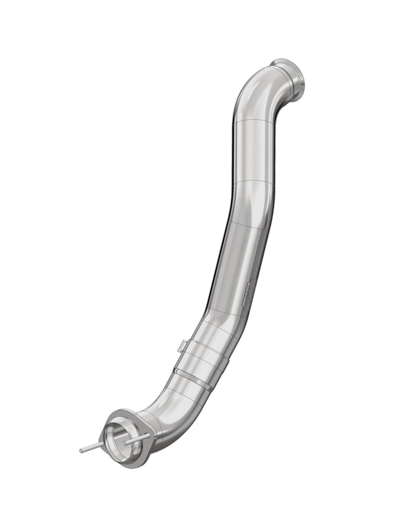 MBRP Armor Plus Smokers Turbo Down Pipe Exhaust System for Ford F-250 6.4L - 4 Inch Diameter, Angle Cut, T409 Stainless Steel