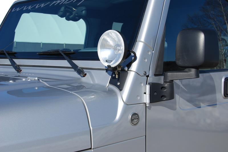 MBRP Part Number 131043 Windshield Light Bracket for Jeep Wrangler 1997-2006