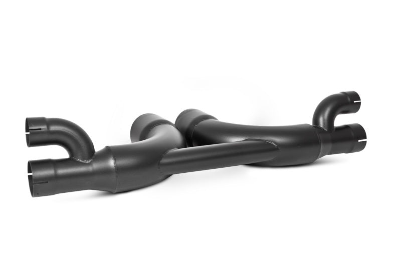 MBRP Armor BLK Series 14-19 Porsche 911 Center Muffler Bypass with 4-inch Tips – Black Coated