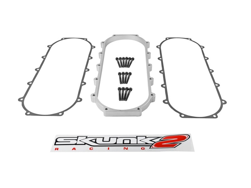 Skunk2 Racing Ultra Series Honda/Acura Silver 1 Liter Race Intake Manifold Spacer with Gaskets and Hardware