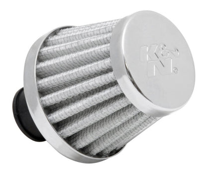 K&N Engineering 62-1600WT Crankcase Vent Filter with Chrome Top and Base for Classic and Racing Engines