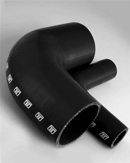 Turbosmart 90 Degree Black Silicone Elbow Reducer Part TS-HE90200-BK for High-Performance Vehicles