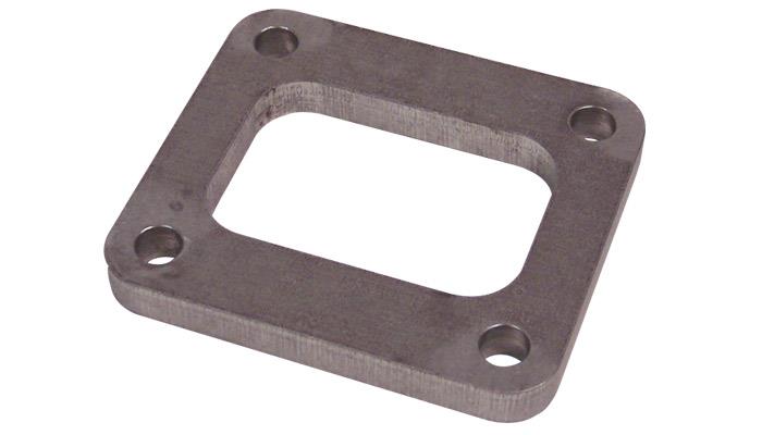 Vibrant T04 Turbo Inlet Flange for Rectangular Inlet - Mild Steel, 1/2 Inch Thickness