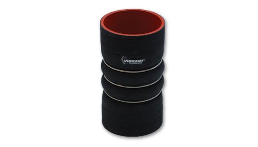 Vibrant 4 Ply Aramid Reinforced Charge Air Cooler Hose Coupler - 5 inch ID, Black