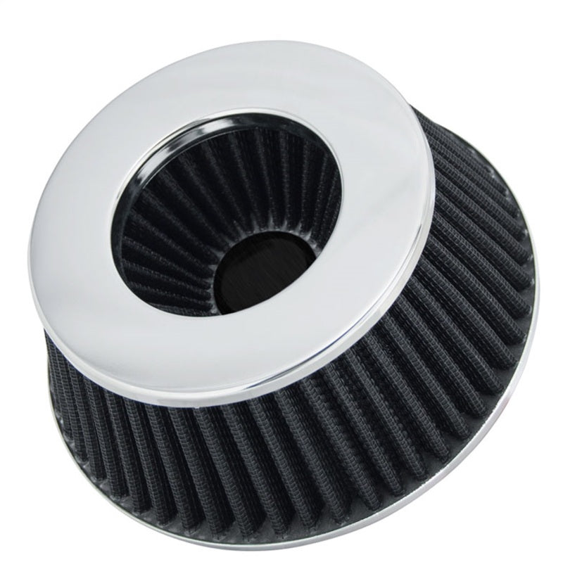 Spectre Adjustable Conical Air Filter 2-1/2 inch Tall for 3 to 4 inch Tubes – Black High Performance Racing (HPR) Filter Part 8161
