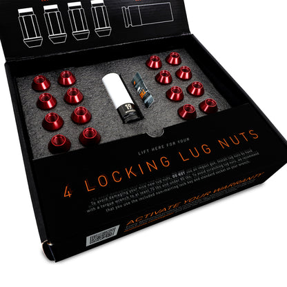 Mishimoto Aluminum Locking Lug Nuts M12x1.25 20-piece Set in Blue