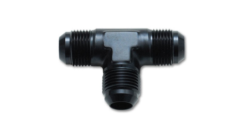 Vibrant -10AN Flare Tee Adapter Fitting - Aluminum for Automotive Applications