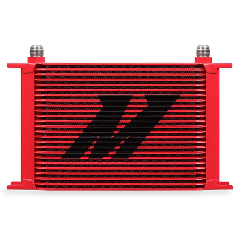 Mishimoto Universal 25 Row Oil Cooler Kit in Red for Ford Mustang 2018-2021
