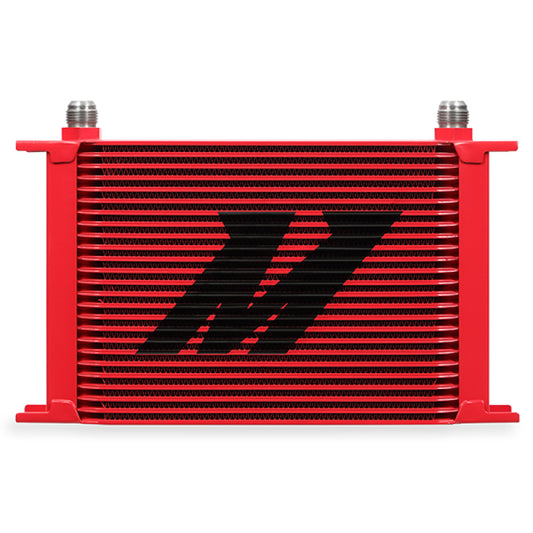 Mishimoto Universal 25 Row Oil Cooler Kit in Red for Ford Mustang 2018-2021