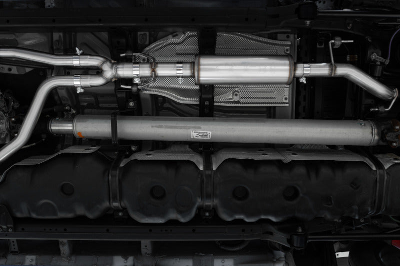 MBRP Armor Lite Series 2022-2023 Toyota Tundra 3.5L Dual Cat-Back Exhaust System with 4-Inch Single Side Exit Rolled Tip