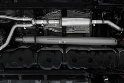 MBRP Armor Lite Series 2022-2023 Toyota Tundra 3.5L Dual Cat-Back Exhaust System with 4-Inch Single Side Exit Rolled Tip