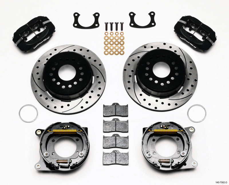 Wilwood Forged Dynalite P/S Park Brake Kit for Big Ford 2.36 inch Offset - Rear Disc Brake System